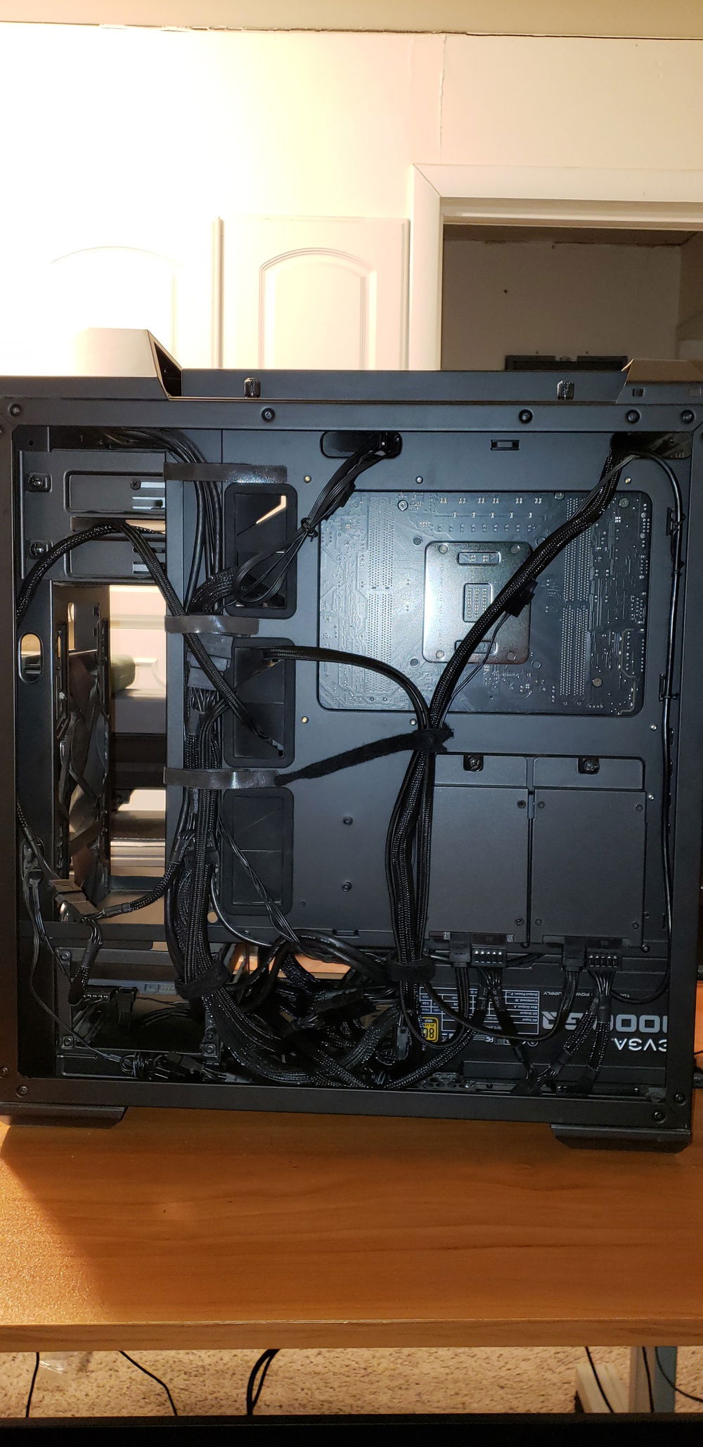 Cleaned, new cables, and some better but not great cable management.