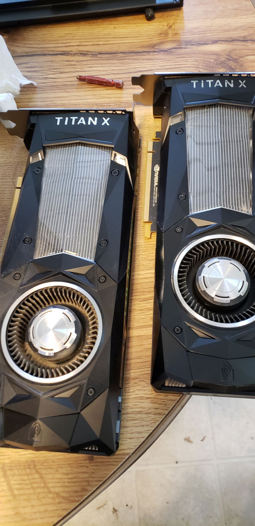 One before wipe down and one inprocess.