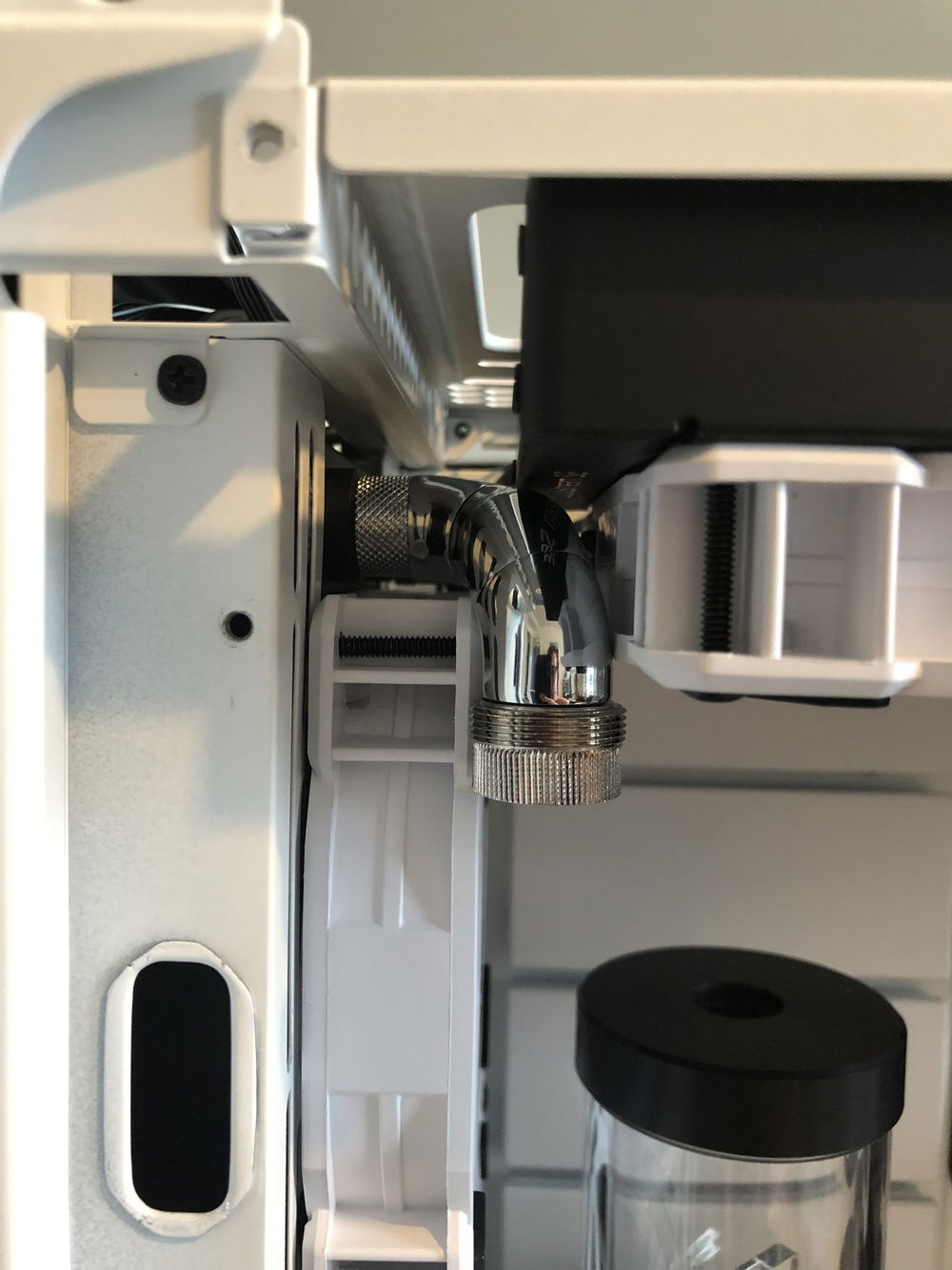 Very tight fit but it allowed me to rout the tubes in a way that it looks gorgeous in the end.