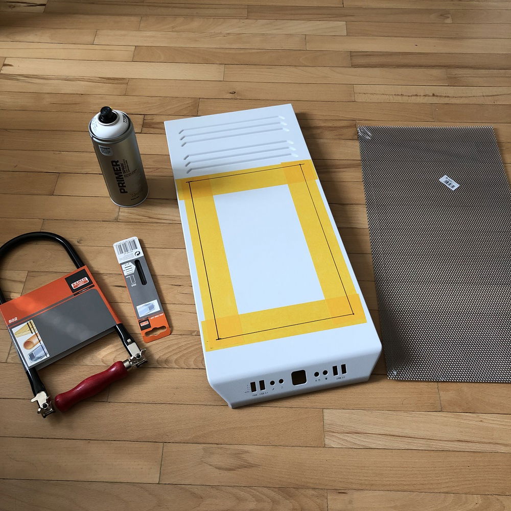 Planning of where I would like to have the exhaust for hot air.