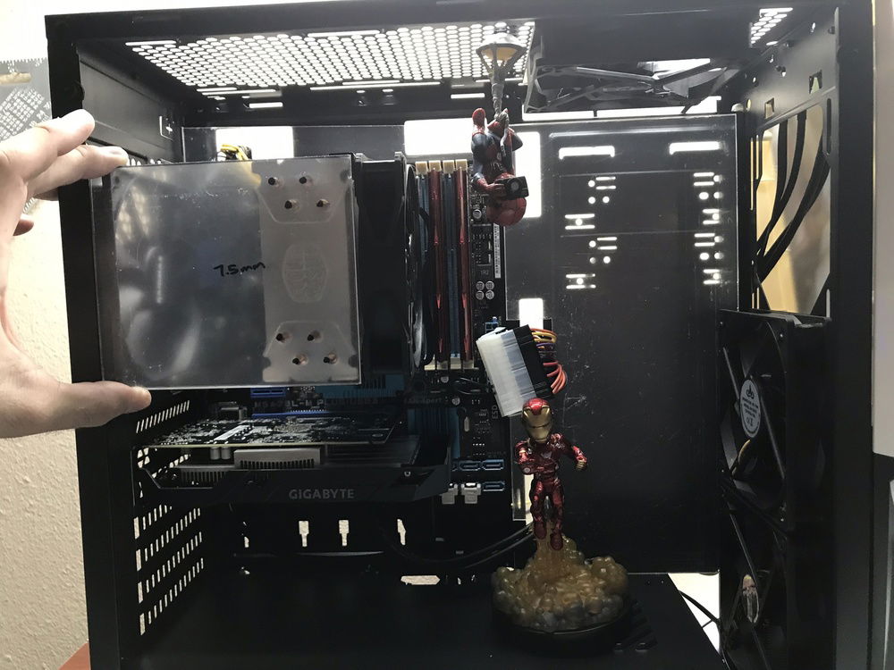 Test fitting the cut panels.