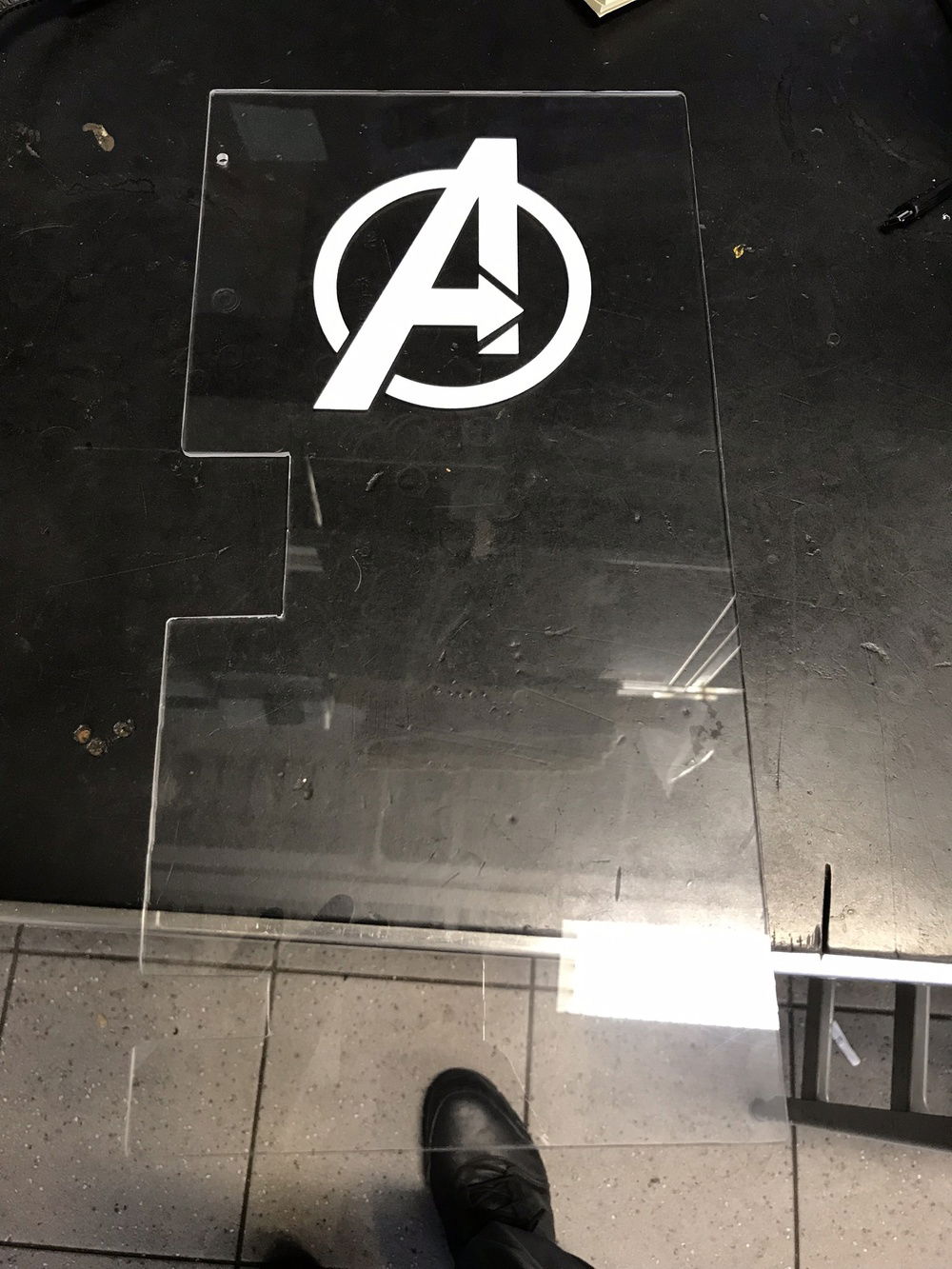 Chamfering the edges and ready to paint.