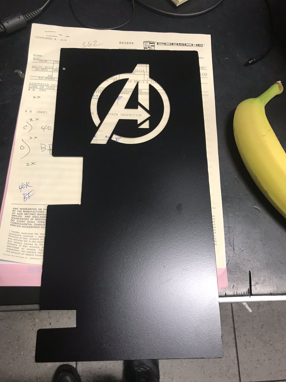 Painted at work and left in the shop overnight. I couldn't wait to pull the vinyl off to see how it came out.