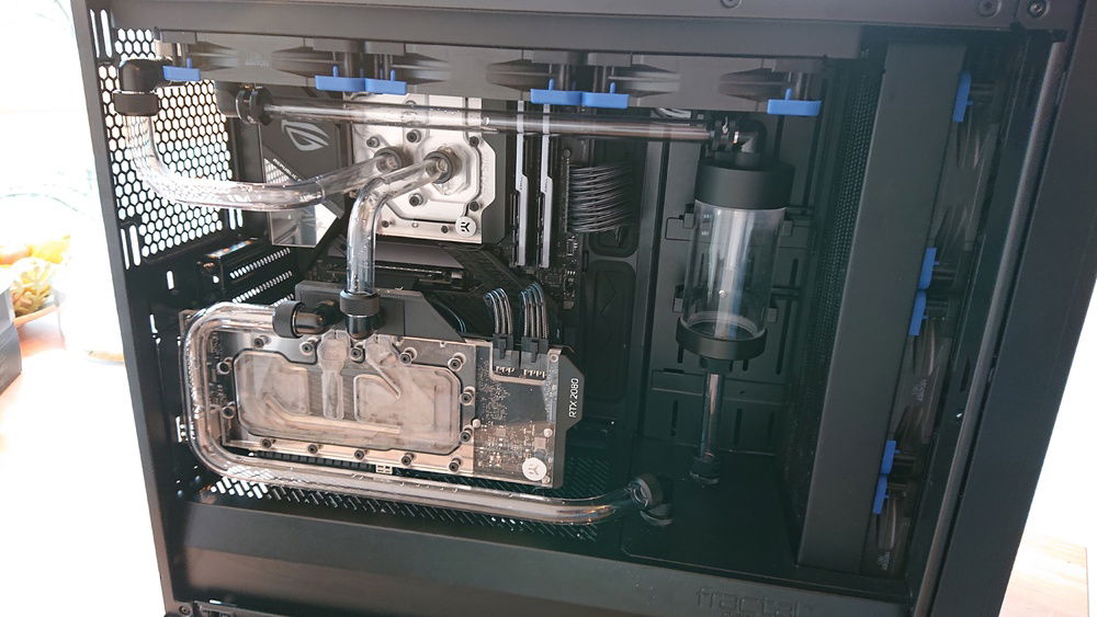 First pipe routing -> I decided to change the connection between CPU and GPU