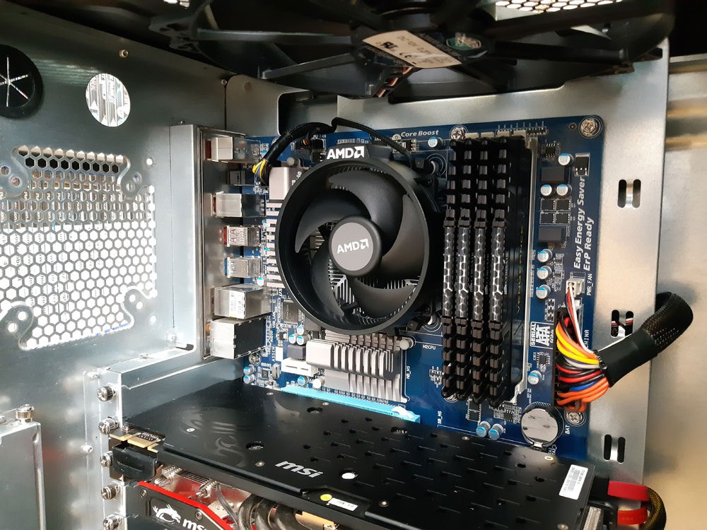 While the Gigabyte GA-970A-UD3 may be outdated it holds a still strong AM3 CPU in the FX-8350 with 8 cores clocked to a stable 4.20 GHz.