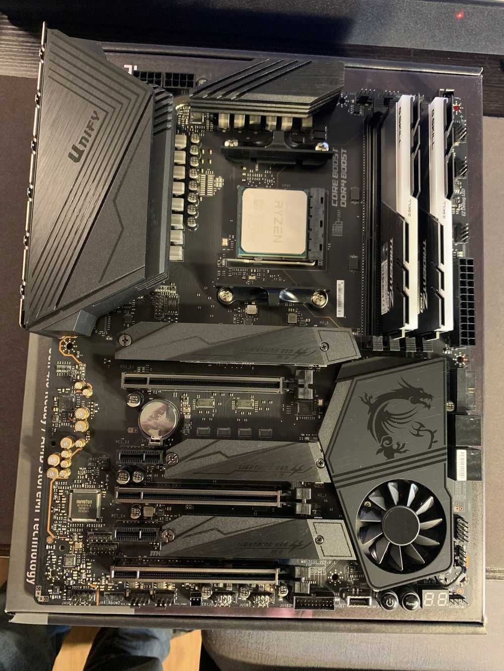 3700X, Trident Z Neo and both M.2 drives installed