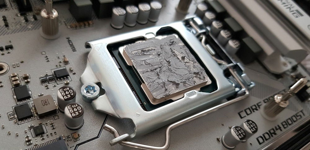 thermal paste application