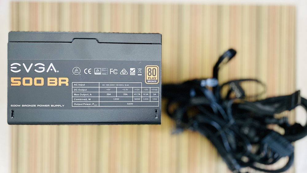 Just a closer shot of the PSU's stats.