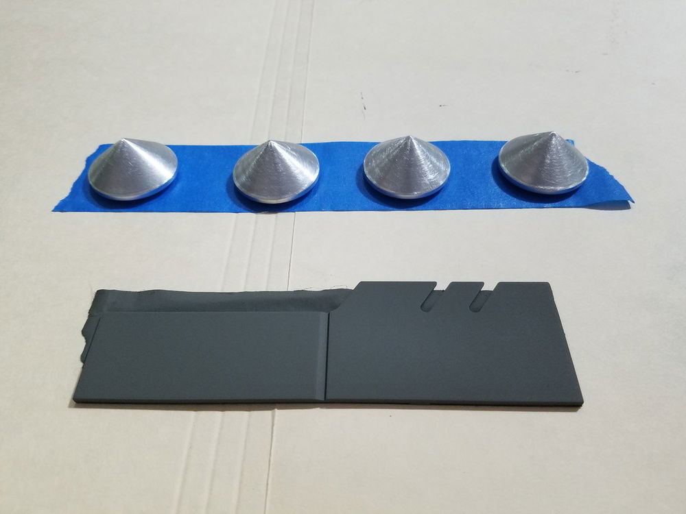 I purchased the NFC case feet direct from their website. Case feet and M.2 heatspreaders have been sanded and primed.