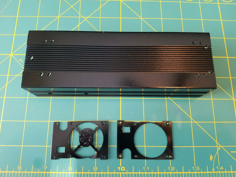 Black paint to match and top plate of the unit will be replaced by the aftermarket heat sink.