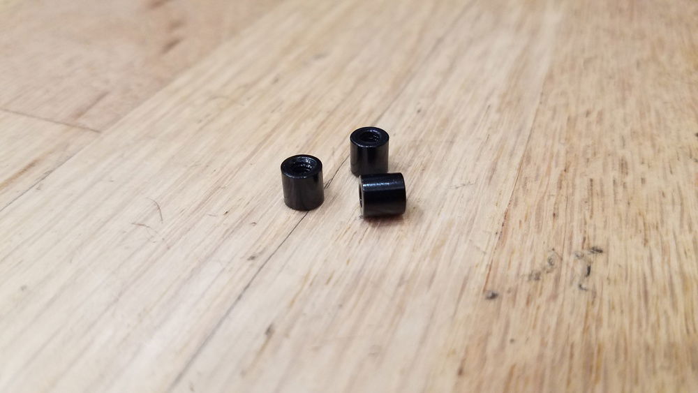 I will use these 5mm stand off to keep the side panels from flexing inwards and add rigidity to the modified design.