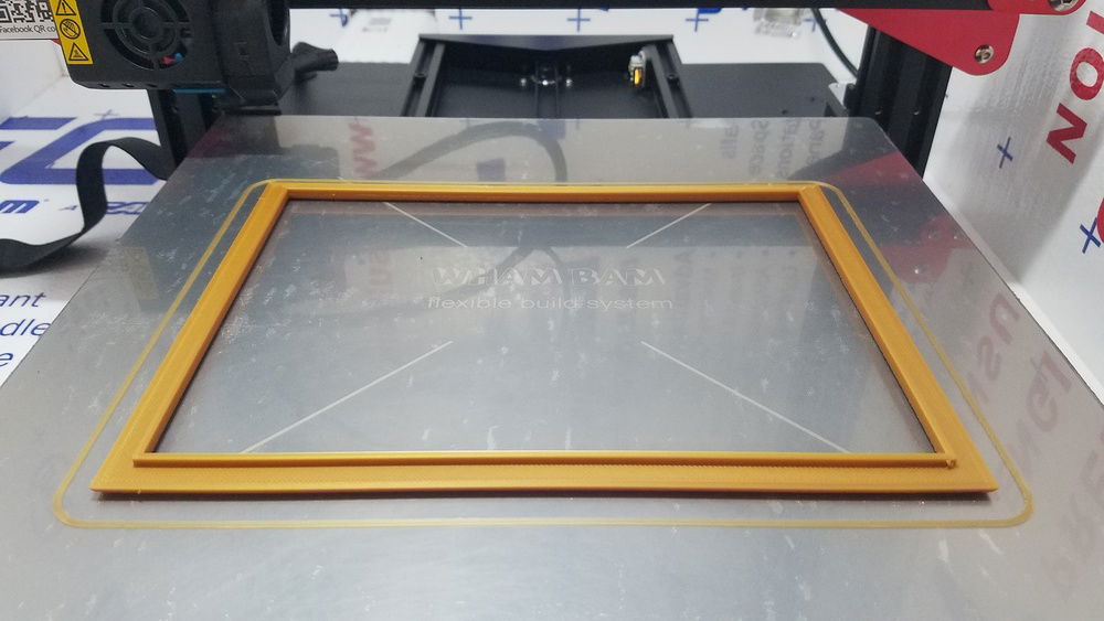 Prototype low profile iPad 3 display bezel fresh off the printer.