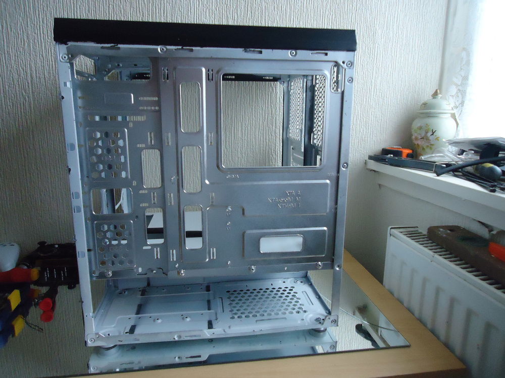 Sprayed the back of the motherboard tray