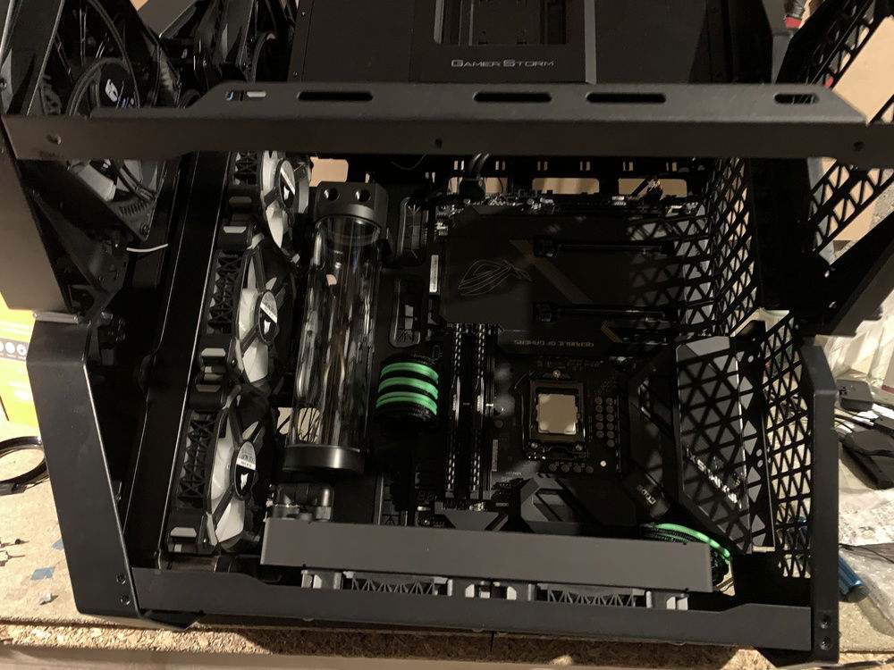 Figuring out placement for the water cooling after deliding the cpu.