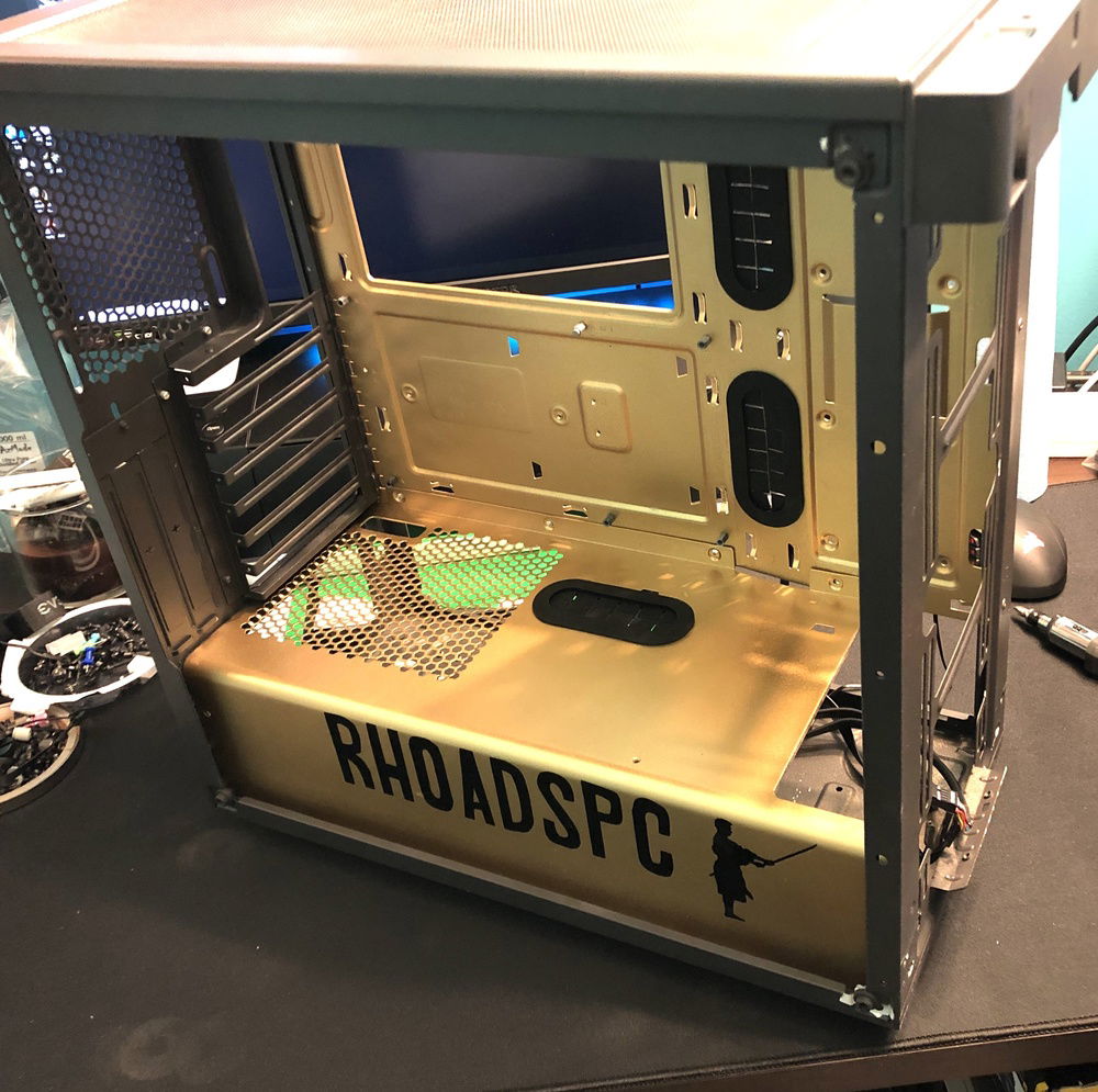 Case once it was painted and back together.