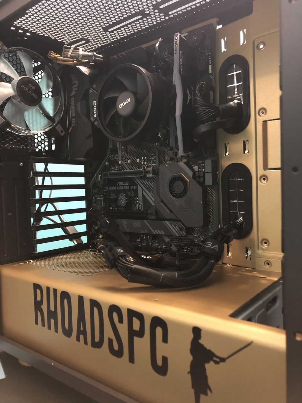 Halfway through the build.