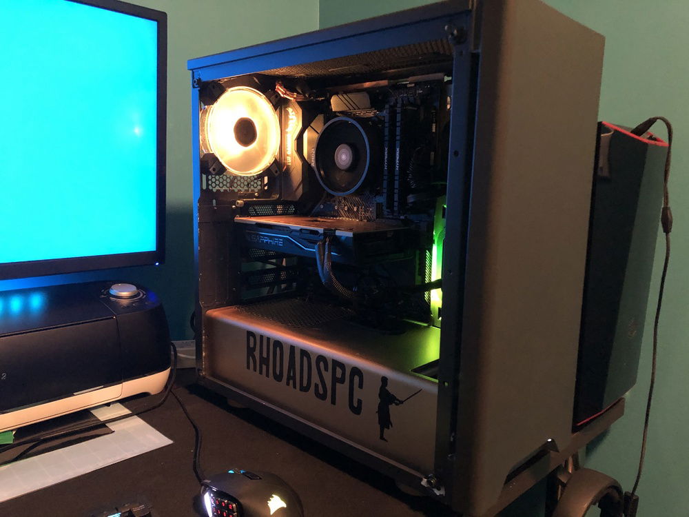 Powered on for the first time.