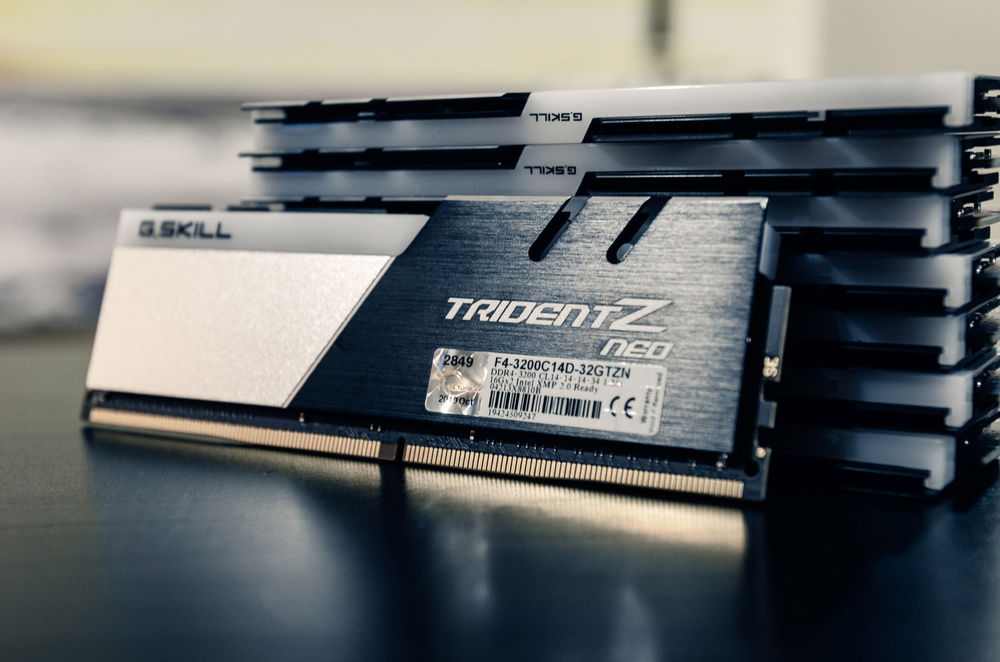 128 GB G.Skill Trident Z Neo -- F4-3200C14D-32GTZN -- 14-14-14-34