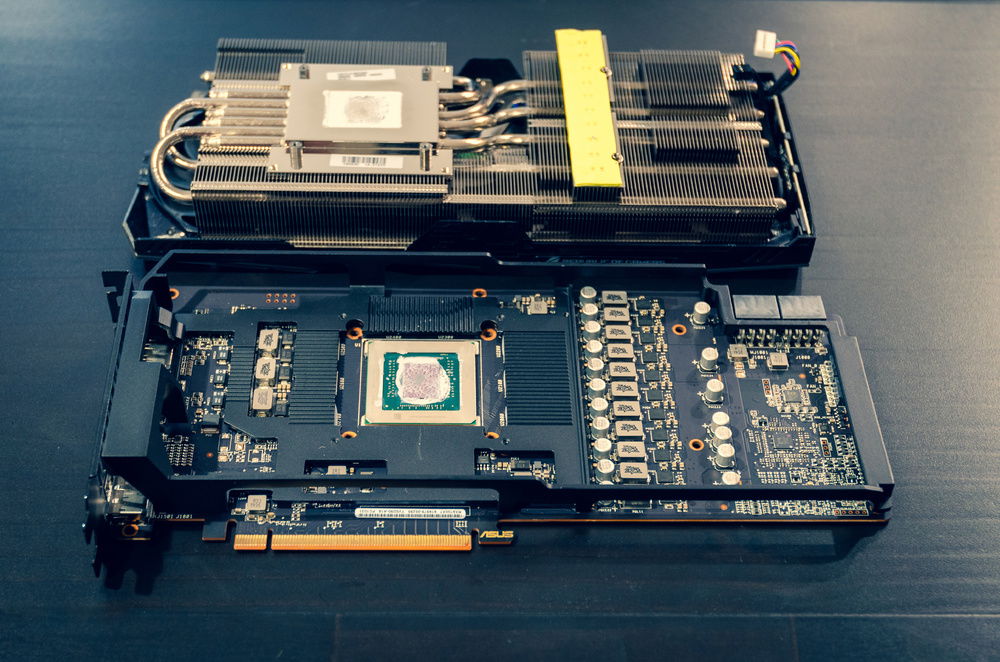 Heatsink/fan assembly removed