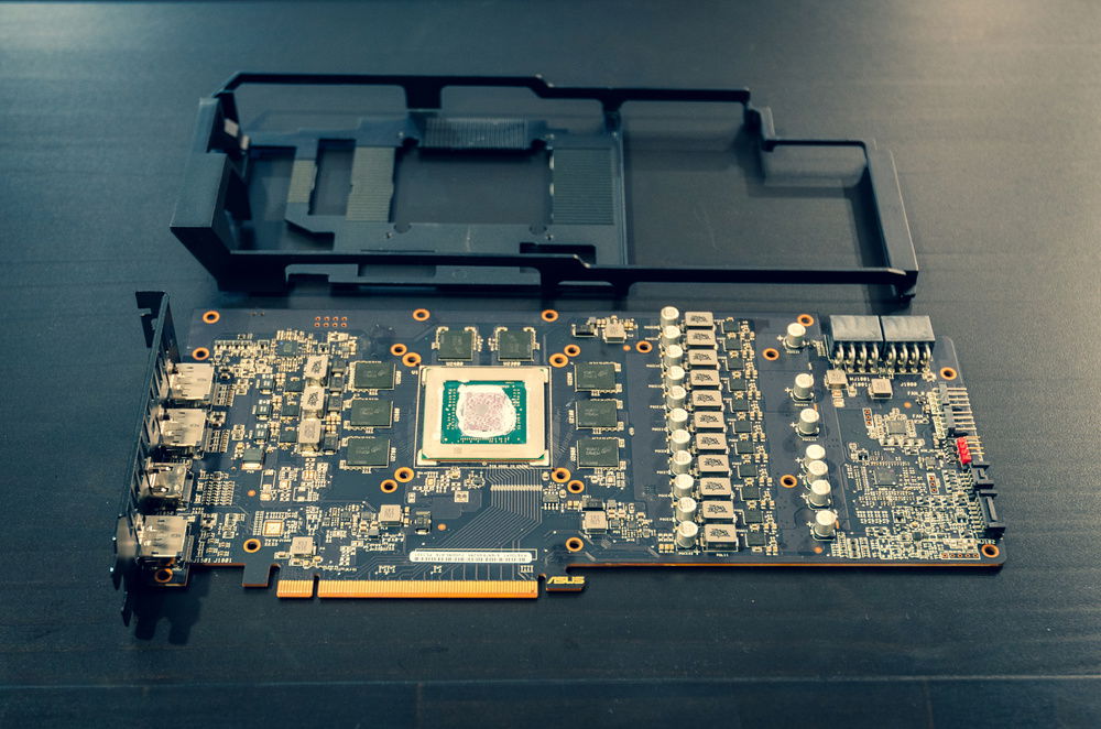 Heatsink/fan support bracket removed