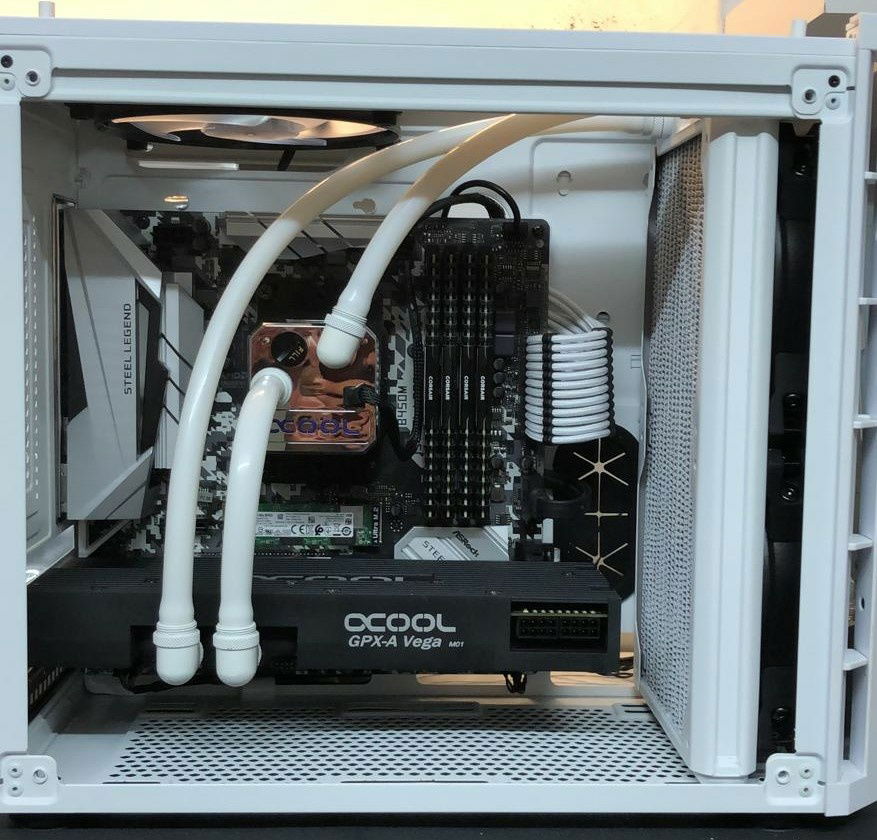 Measuring the tubing...