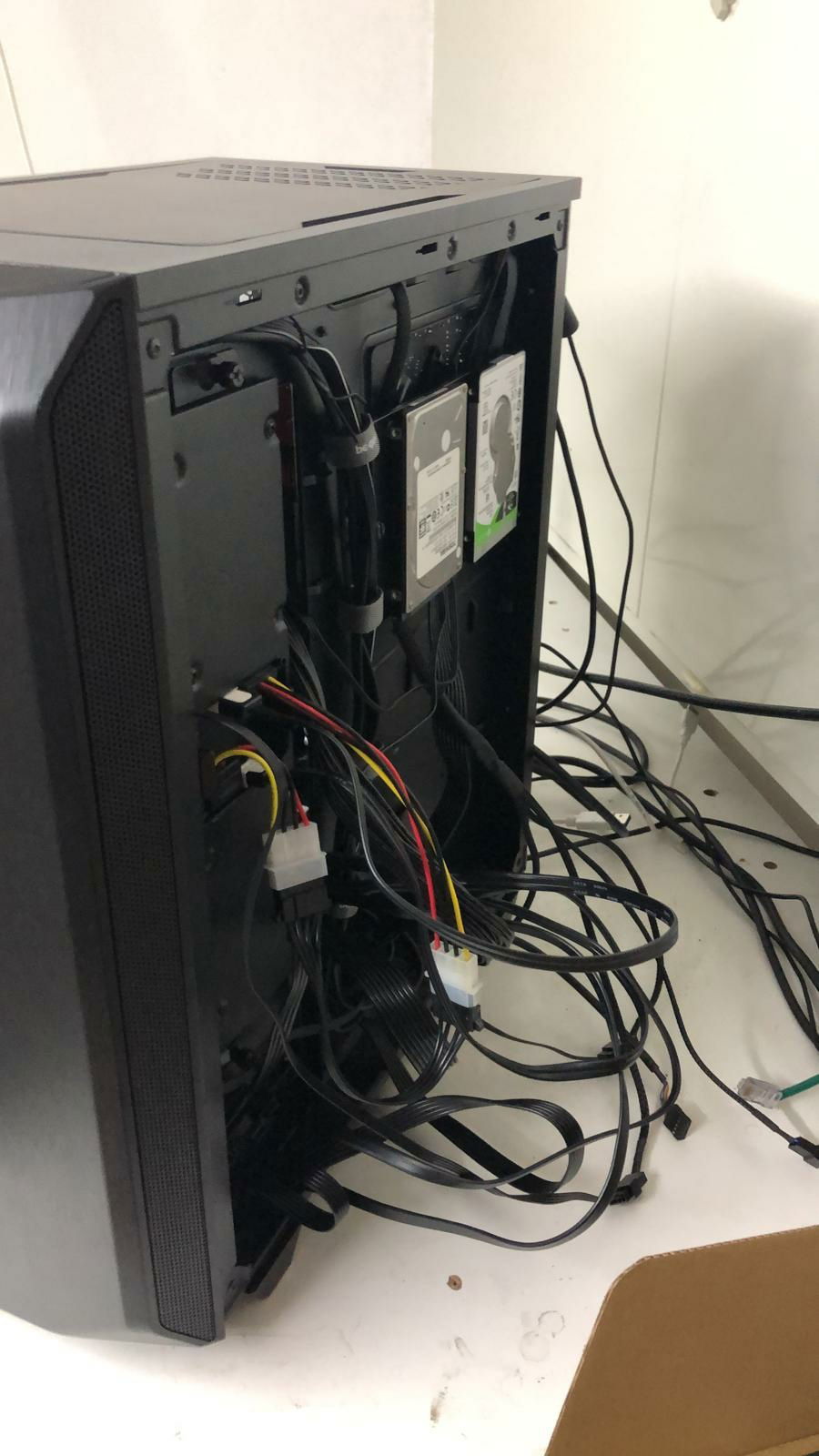 Still have to manage those awkward cables...