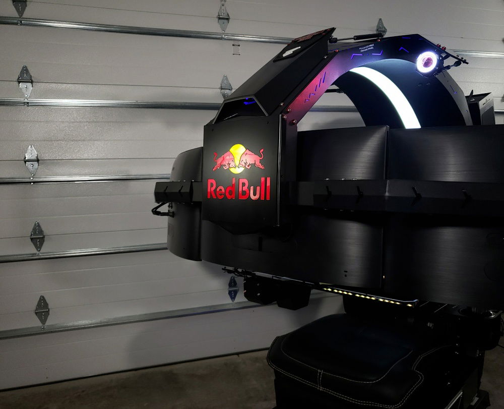 I custom built a new front that's backlit to show of Redbulls logo