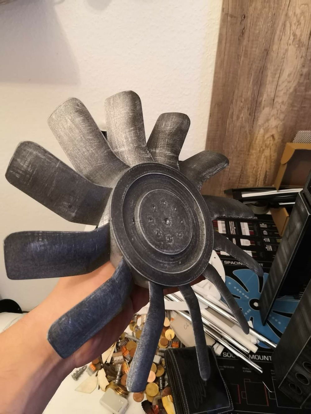 Blades printed separately