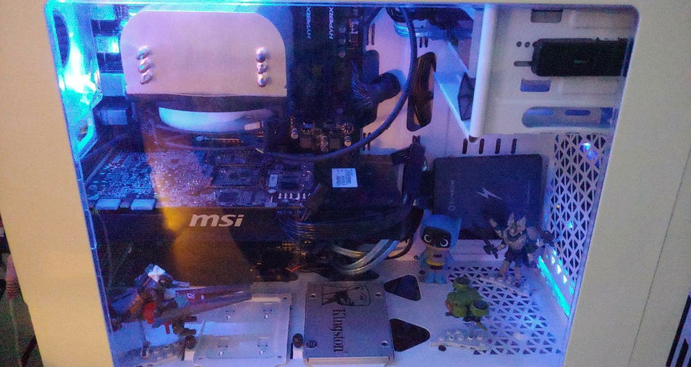 Black Parts Blue LED and OC'D to pack a Punch