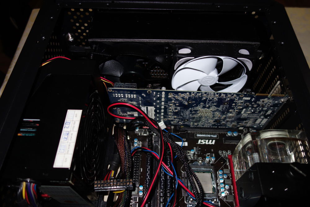 early testing with old parts and random fans if it's at all possible to fit all the planned part in the case