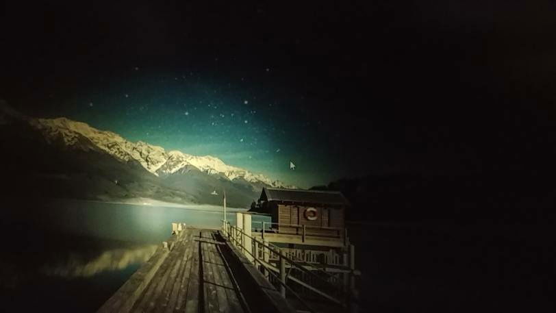 Fig.2
My phone's light is on under the monitor. I couldn't see anything xD