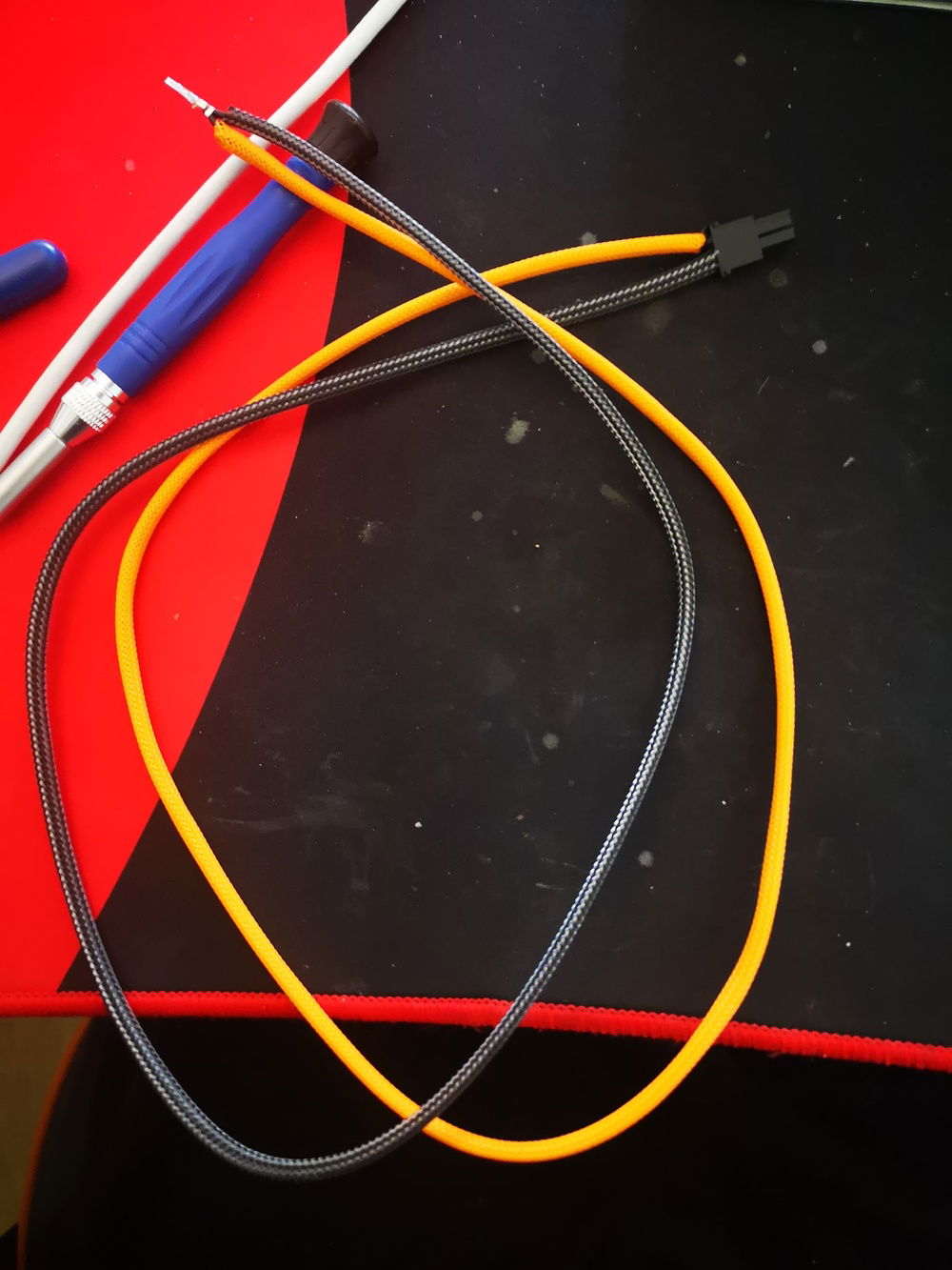 Finally some sleeving done :)