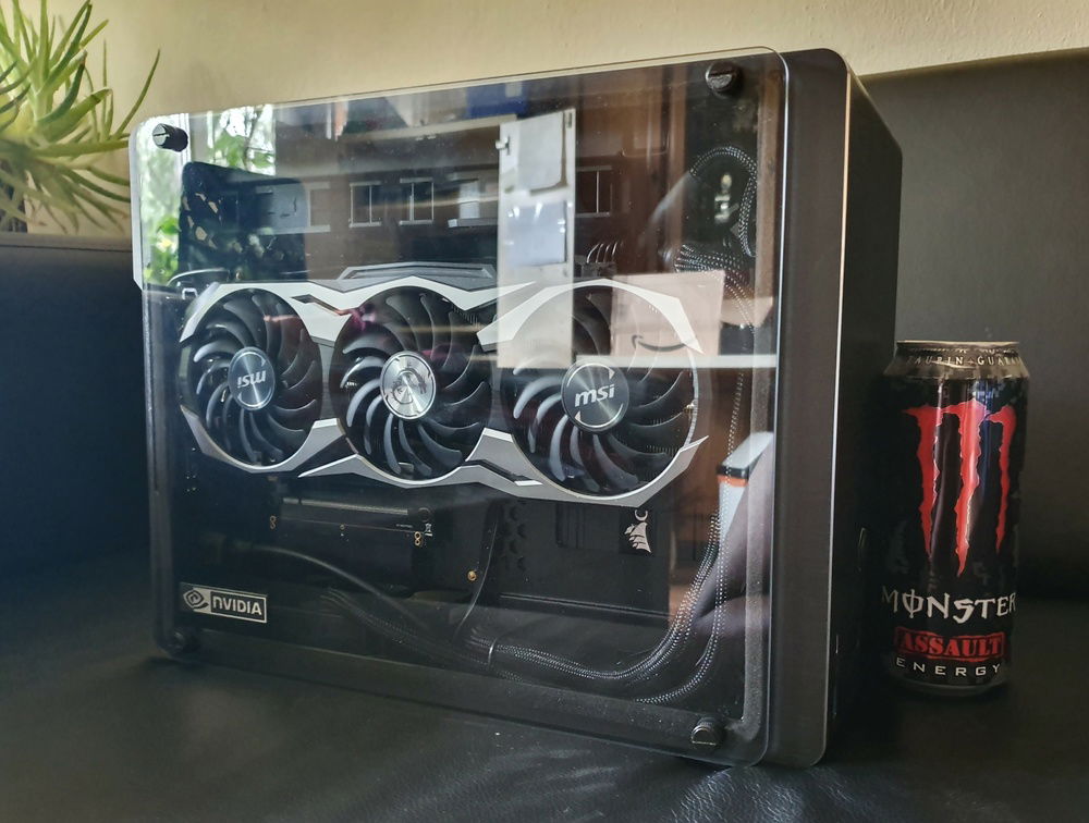 A can of Monster Energy Assault for scale. I couldn't find a banana.