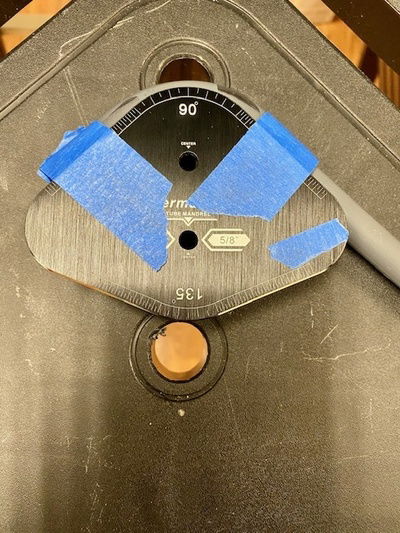 3/22 - Had to get some "help" holding the tube in place as it cools down.