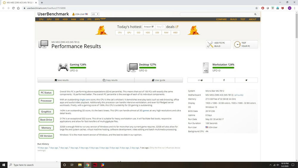 I know this one is unreliable but just can't help myself. ;)