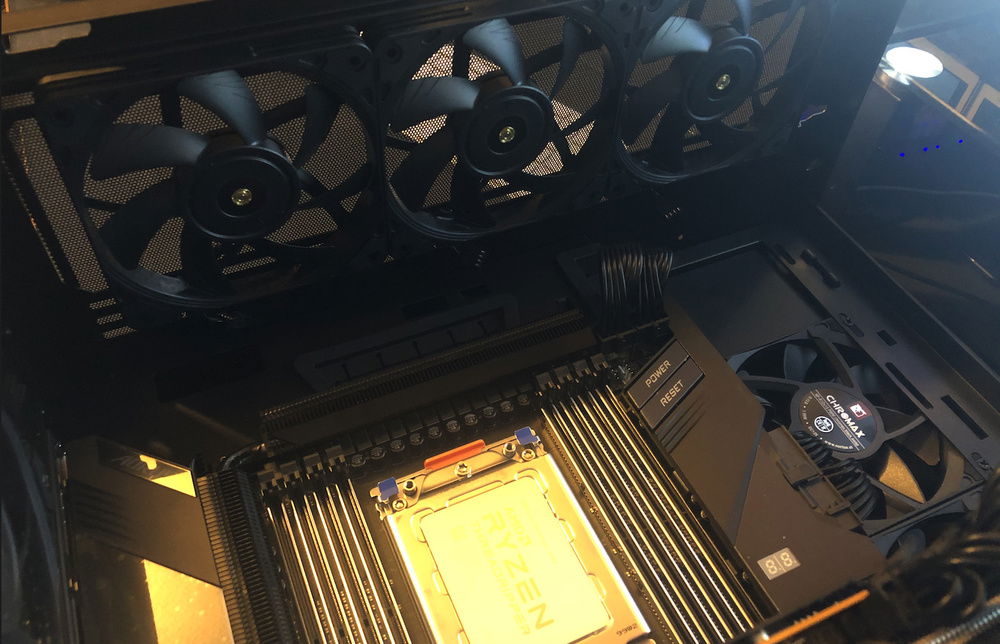 CPU is plugged in but Cooler will have to wait until I get the memory this weekend.