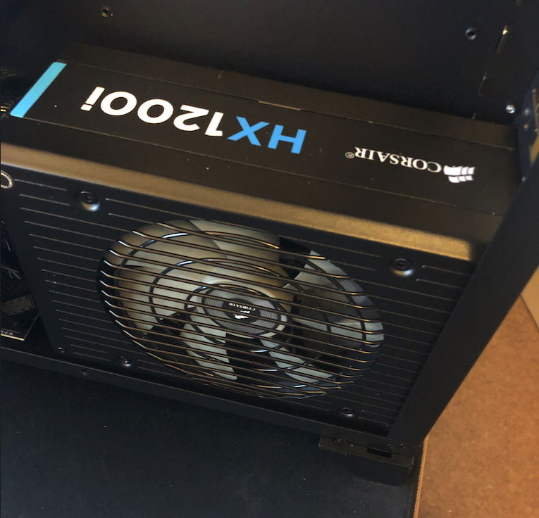 Power Supply is in. I definitely want to clean up the cables. Seems they are overly long and have crappy cables. I'll have to see if I will try my hand at creating my own cables, or if I will cable-mod them!