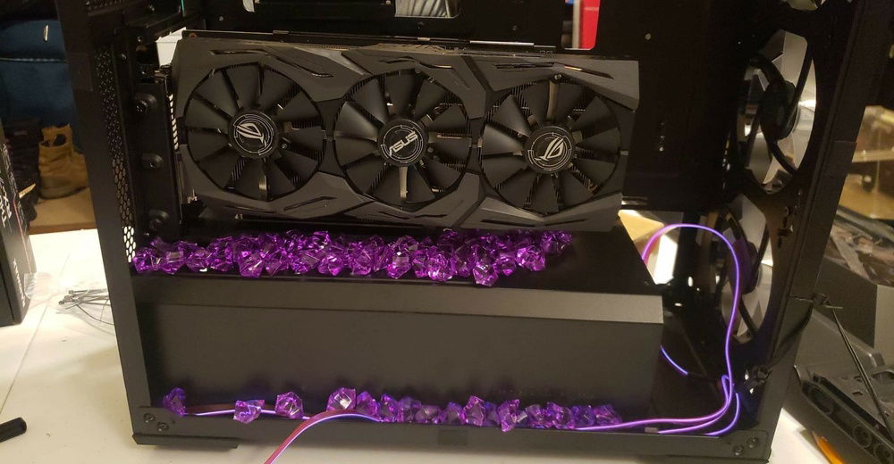 Originally going to use EL wire,I didn't like that so scrped that and went 12v rgb