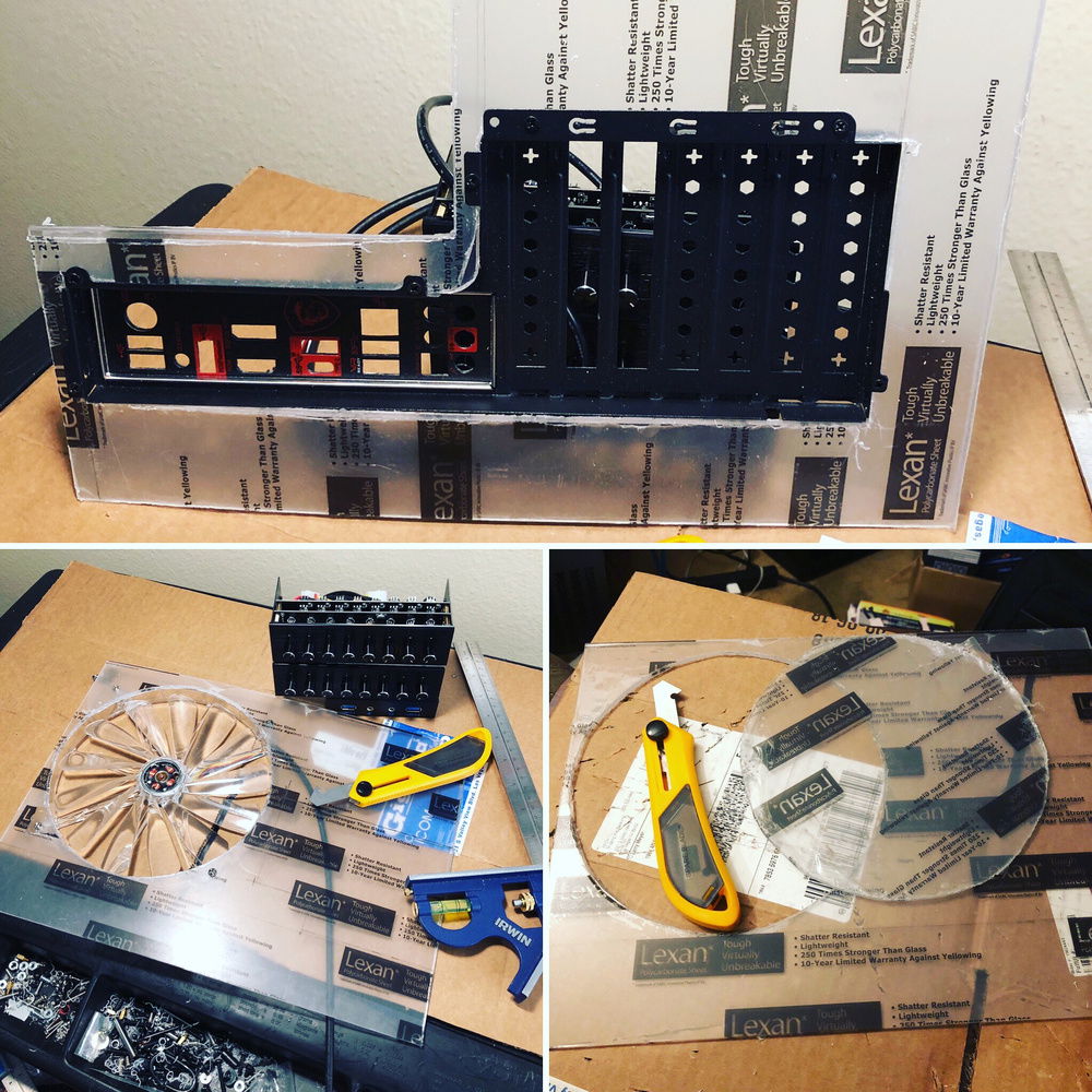 With some practice you can cut curves with plastics knife. Learn to use a jig saw instead would be my advice