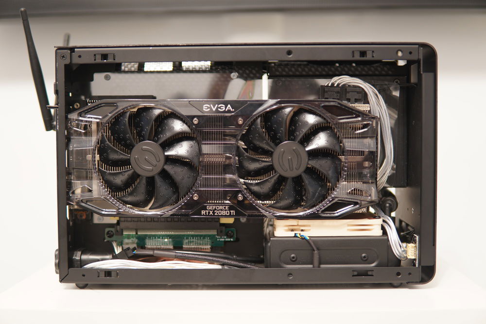 Straight-on GPU view.