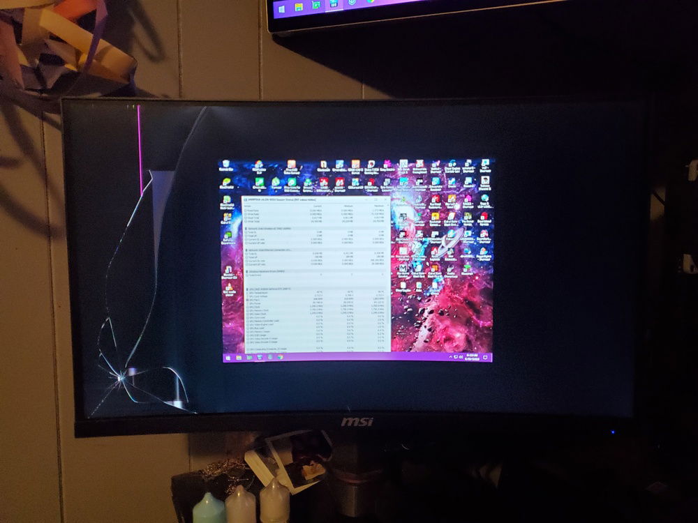 Shrank the display in nvidia control panel and lowered resolution in windows. So I can at least see my desktop.