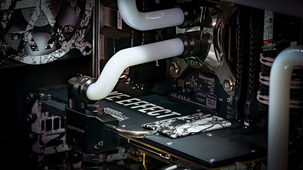 Custom engraved Aquacomputer Kyrosgraphics Backplate for GTX 980