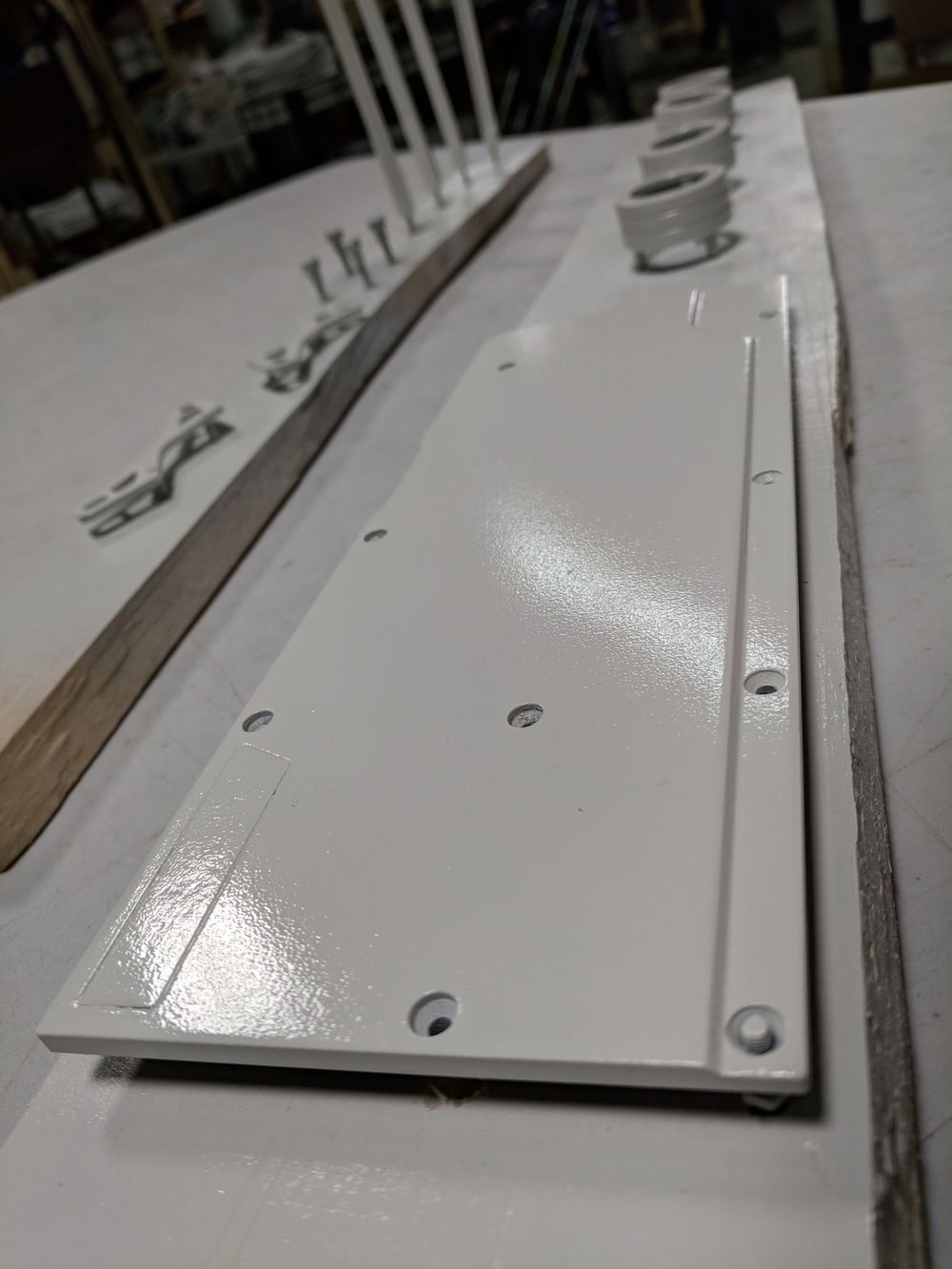 Waterblock backplate painted white