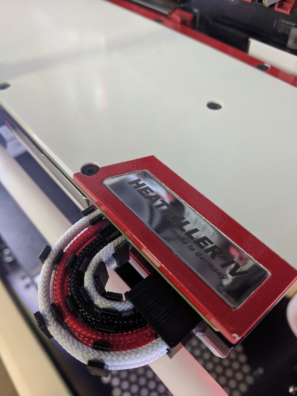 We run out cables THROUGH the block, wby?