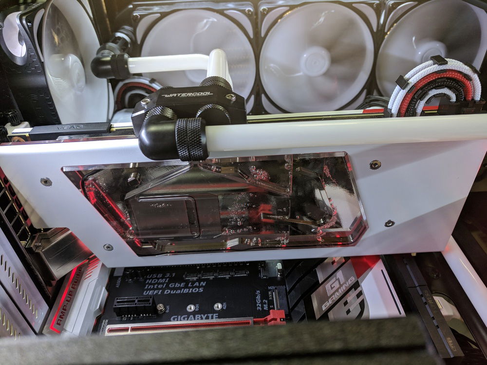 GPU Block installed and running.
