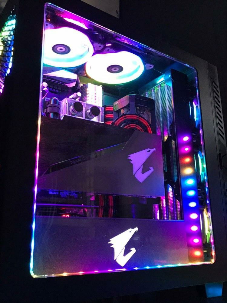 Side view of the WATER PC