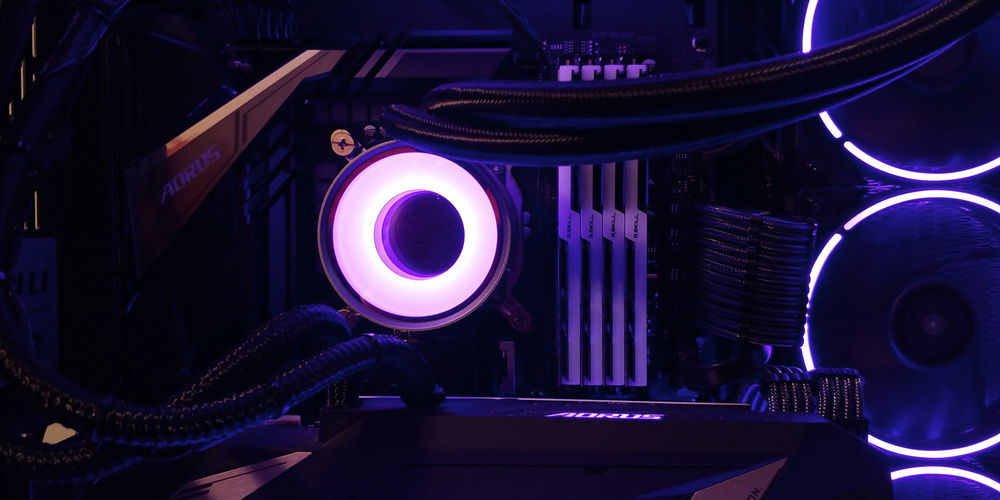 Going GPU vertical was a no-brainer with the AIO, but maybe just a little bit of brain would've foreseen the GPU, MB, and USB 3.0 cables getting a little tight.