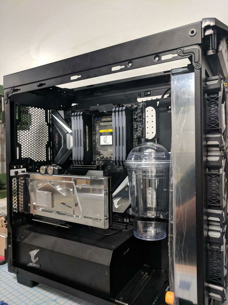 Test fitting the cup/res