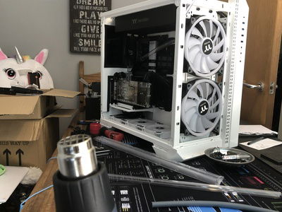 Heatgun at the ready, time to make some different bends than before.