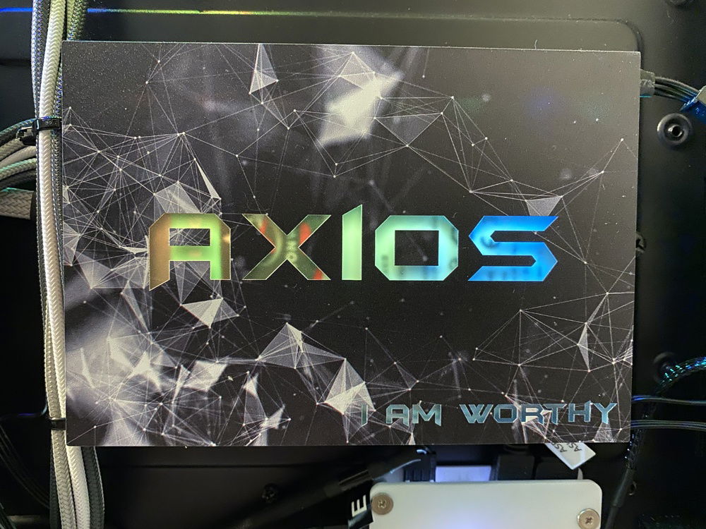 Project: Axios (Meaning: "I am worthy")